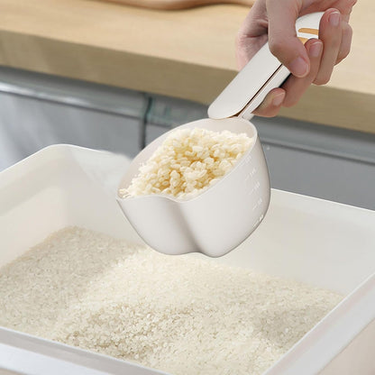 Pet Food Scoop - Pet Food Feeding Scoop - Dog Food Scoop - Rice Measuring Spoon With Bag Clip - Multifunctional Measuring Food Scoop For Pets Puppy Dogs Cats