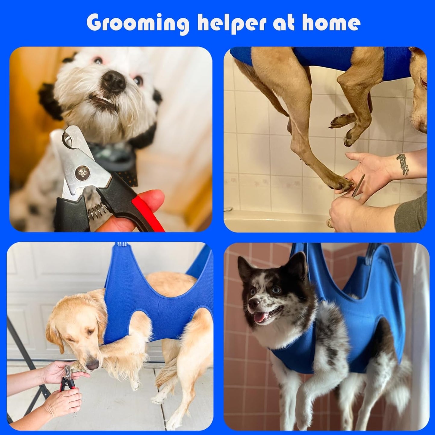 Guzekier Dog Grooming Hammock Harness for Dogs, Dog Nail Clipper