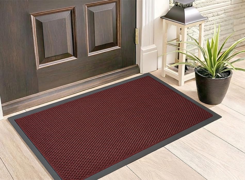 Muddy Mat® Meshy Mat™ Door Mat Heavy-Duty Quick-Dry Floor Mat, Sand & Dirt Trapper for Indoor & Outdoor, Ideal for Entrance, Mudrooms,Patios & Garages,Low-Profile,Non-Slip,Washable– Black 17"x30"x0.4"