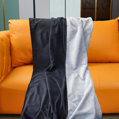 Waterproof Blanket for Bed Couch Sofa, Reversible & Reusable Cat, Dog Blanket Waterproof Washable, Small Water Resistant Blankets, Leakproof (40"x60", Dark Grey/Silver Grey), Ahinahwap