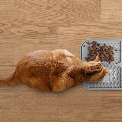 Azyh Licking Mat for Dogs & Cats 2 Pack, Slow Feeder Lick Pat for Large Dogs and Puppies, Anxiety Relief Dog Toys Feeding Mat for Butter Yogurt Peanut, Pets Bathing Grooming Training Mat (9.9'' × 6'')