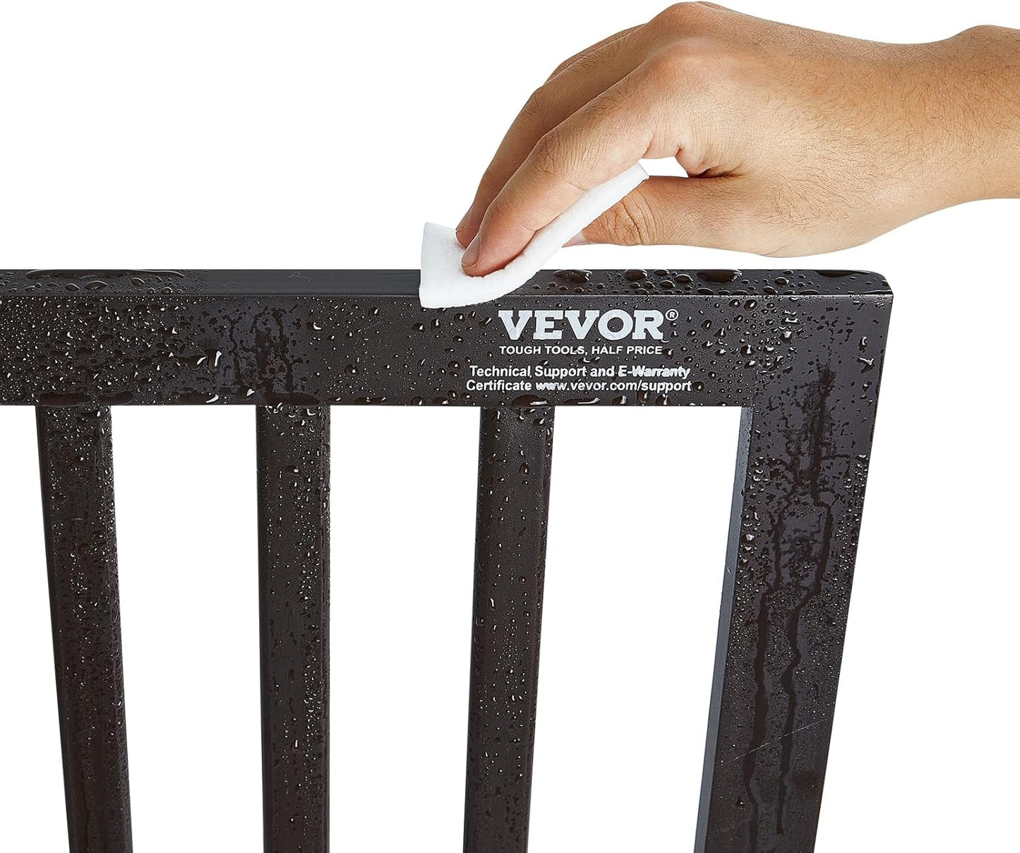 VEVOR Freestanding Pet Gate, Wooden 24" H x 80" W, 4-Panel Foldable Gate for Wide & Narrow Passageways, Expandable Dog Barrier with Silent Foot Support, White