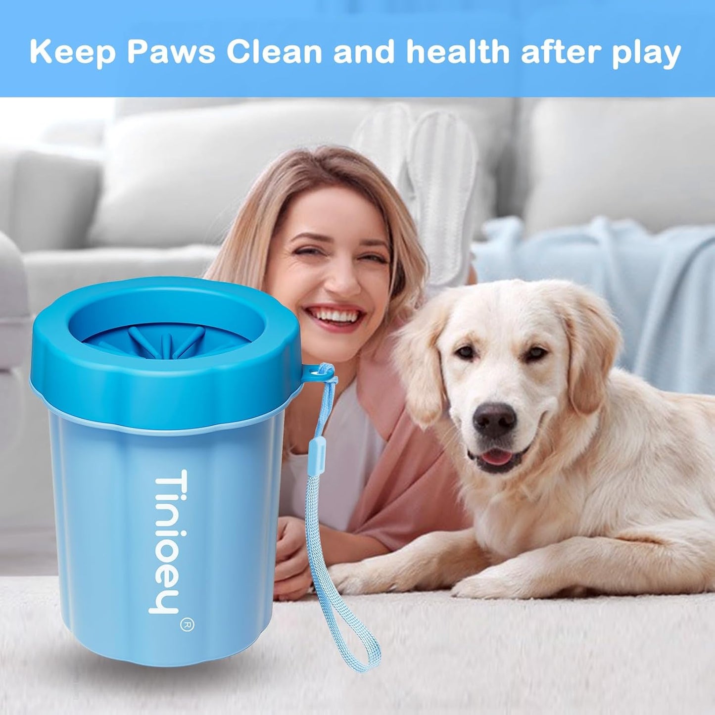 Dog Paw Cleaner for Small Dogs, Dog Paw Washer, Muddy Paw Cleaner, Pet Foot Cleaner, Dog Paw Protector Kit