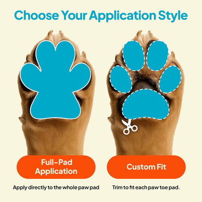 Anti-Slip Paw Stickers for Dogs Feet - Non-Slip Paw Pads for Traction on Hardwood & Tile Floors - Breathable Adhesive Friction Foot Grips for Senior & Injured Dogs – 24 Pads (Size M)