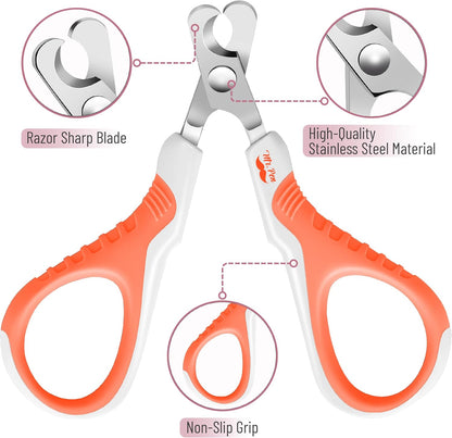 Mr. Pen- Cat Nail Clipper, Stainless Steel, Professional Sharp Cat Claw Trimmer for Small and Medium Cats, Pet Nail Clipper with Sturdy Non Slip Handle