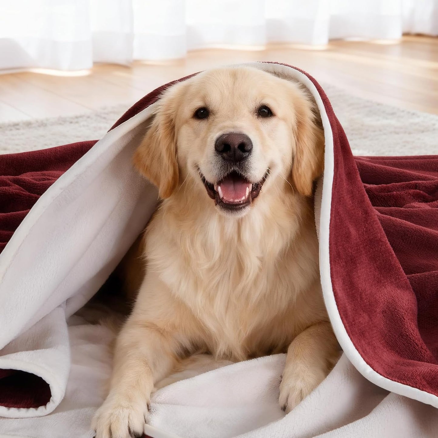 LOOBANI Waterproof Blanket for Bed: Reversible Soft Flannel Twin Bed Blanket 60" x 80", Leakproof Throw Spill-Proof Dog Pet Blanket for Couch Cover, Movie Time, Camping, Travel, Grey