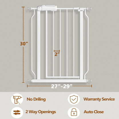 Fairy Baby Extra Wide Baby Gate for Dogs Pressure Monuted Safety Gate for Living Room, Fits 62 Inch to 67 Inch with No Drill Auto Close Dog Gate for Doorways, White