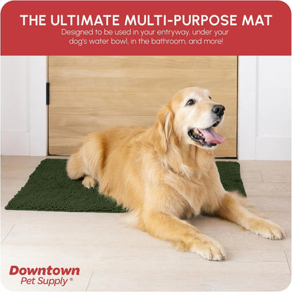 My Doggy Place Dog Mud Mat, 36"x26" Ash – Thick Microfiber Entry Rug for Snow, Mud & Salt – Absorbent, Quick-Dry, Washer-Safe & Non-Slip, Large