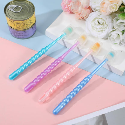 4 Pcs Cat Toothbrush 360, Deep Teeth Cleaning Cat 360 Toothbrush, 360 Toothbrushes Cat Soft Bristle Multi-Color, 360° Pet Toothbrush Round Design for Small Dogs Cats Dental Care