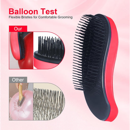 Small Dog Brush- Grooming Tool for Teddy, Yorkies, Maltese, Shih Tzu, Chihuahua - Puppy Hair Brush (Blue)