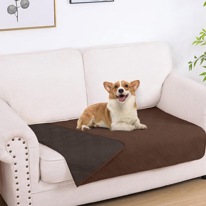 hyha Waterproof Dog Bed Blanket, Soft Pet Blankets, Waterproof Couch Cover for Dogs, Reversible Sofa Covers Washable for Furniture (30x70 Inch, Taupe/Beige)