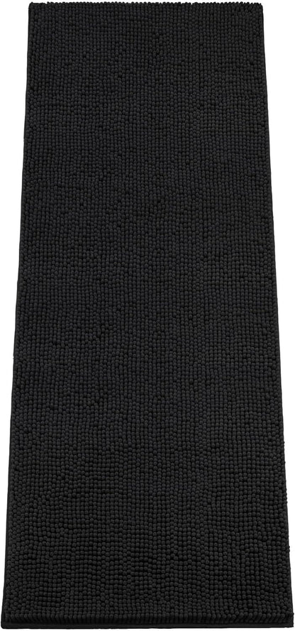 Absorbent Dog Door Mat for Muddy Paws, 60" x 24" Chenille Indoor Mats for Entryway, Trap Dirt Front Door Mat Indoor Entrance Washable Non Slip Soft