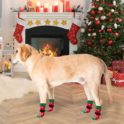 KOOLTAIL Dog Socks Shoes for Hot Pavement to Prevent Licking Paws, Winter Dog Boots&Paw Protector for Hardwood Floors Anti Slip,Traction Control Grip Booties for Small Medium Large Senior Dogs,Black M