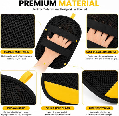Pet Hair Remover Glove for Dogs & Cats – Reusable Fur Cleaning Mitt for Couch, Carpet, Furniture & Clothes – Easy Lint & Hair Removal Tool