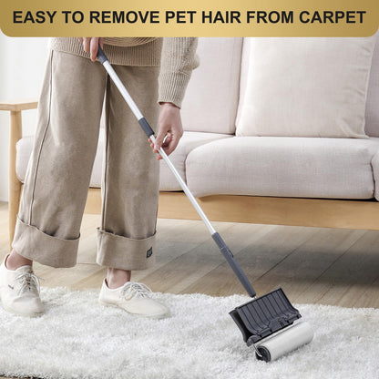 Fedicelly Lint Rollers Pet Hair Extra Sticky Furniture,Cat Dog Hair Remover Laundry Clothes Carpet, 6.3 inches Wider with 320 Sheets Large Lint Remover Brush for Couch
