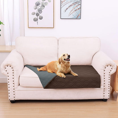 hyha Waterproof Dog Bed Blanket, Soft Pet Blankets, Waterproof Couch Cover for Dogs, Reversible Sofa Covers Washable for Furniture (30x70 Inch, Taupe/Beige)