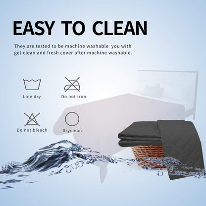 Easy-Going 100% Waterproof Dog Bed Cover, Non-Slip Pet Blanket for Furniture, Washable Couch Cover, Repleasement Sofa Cover (68x82 in,Gray)