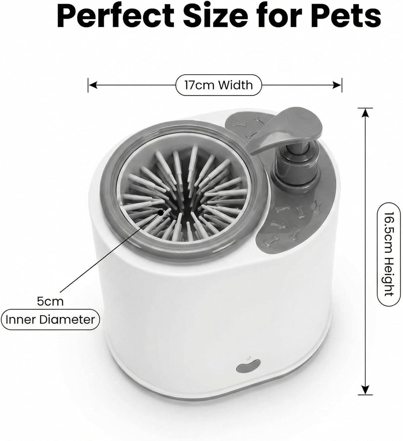 Winb Electric Dog Paw Cleaner and Massager, Portable USB Rechargeable Paw Washing Cup, Automatic Foot Cleaning Machine for Small Dogs