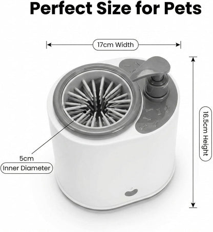 Winb Electric Dog Paw Cleaner and Massager, Portable USB Rechargeable Paw Washing Cup, Automatic Foot Cleaning Machine for Small Dogs