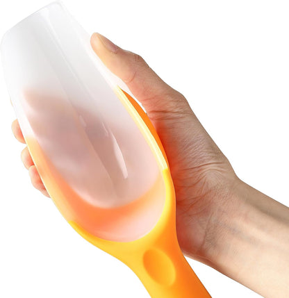 Spring Chef Dog Food Scoop, Contoured Translucent Flexi-Plastic Pet Food Scooper with Soft Grip Handle, Kitchen Magnetic Ice Scoop for Freezer, Ice Machine, Popcorn, Flour, Coffee Bean - Mint