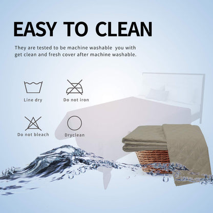 Easy-Going 100% Waterproof Dog Bed Cover, Non-Slip Pet Blanket for Furniture, Washable Couch Cover, Repleasement Sofa Cover (68x82 in,Gray)