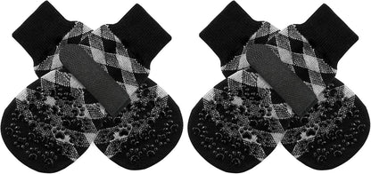 EXPAWLORER Anti Slip Dog Socks to Prevent Licking Paws, Dog Shoes for Hot Pavement, Dog Booties for Small Medium Large Senior Dogs, Traction Control Boots & Paw Protectors for Hardwood Floors
