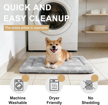 Dog Bed Mat – Soft & Comfortable Dog Kennel Pad for Crate – Durable Crate Bed & Mat for Dogs & Cats – Ideal for Crate, Kennel, and Home Use