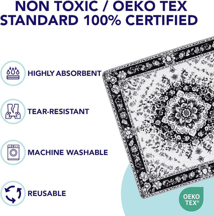 PUPIBOO Washable Pee Pads for Dogs and Cats - Super Absorbent Reusable Puppy Training Pads - 100% Waterproof, Leak-Proof & Non-Slip Whelping Pads for Pet Housebreaking