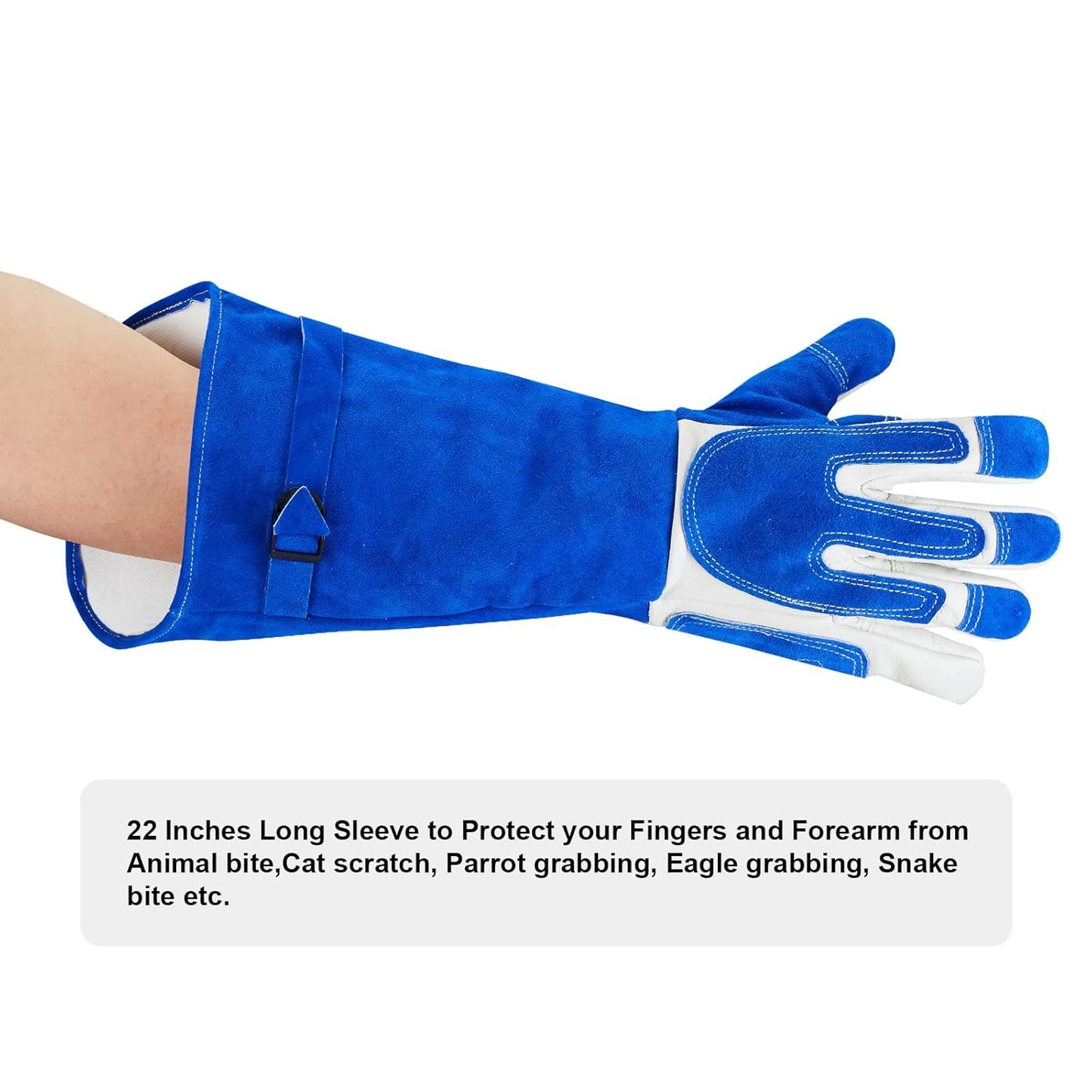 AOWPFVV Animal Handling Gloves Bite Proof Multipurpose Pet Glove for Trips to Vet Grooming Puncture Proof Training Anti-Bite Scratch for Cat Dog Snake Falcon Grabbing Reptile