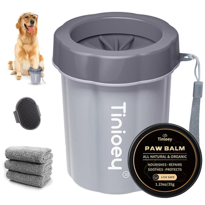 Dog Paw Cleaner for Small Dogs, Dog Paw Washer, Muddy Paw Cleaner, Pet Foot Cleaner, Dog Paw Protector Kit
