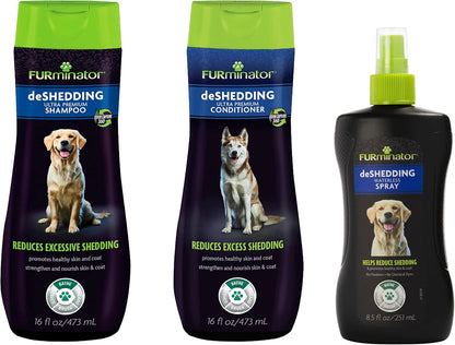FURminator Ultra Premium deShedding Shampoo for Dogs Helps Reduce Excess Shedding, 16 oz