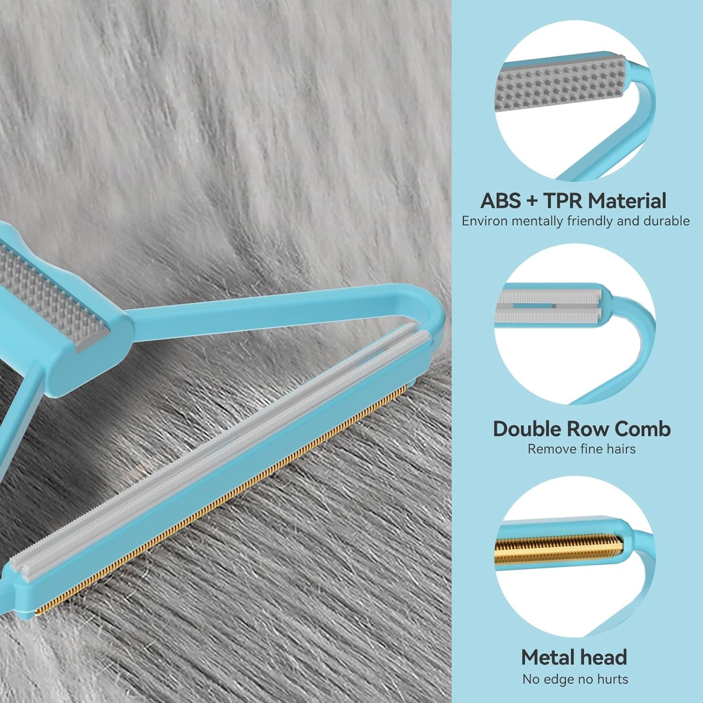 Pet Hair Remover, Dog and Cat Hair Remover, Wool Hair Remover, Carpet Rake for Pet Hair Removal, Carpet Rake, Pile Brush, Hand Shaver for Carpets, Car Cushions, Sofas, Pet Beds, Furniture & Rug