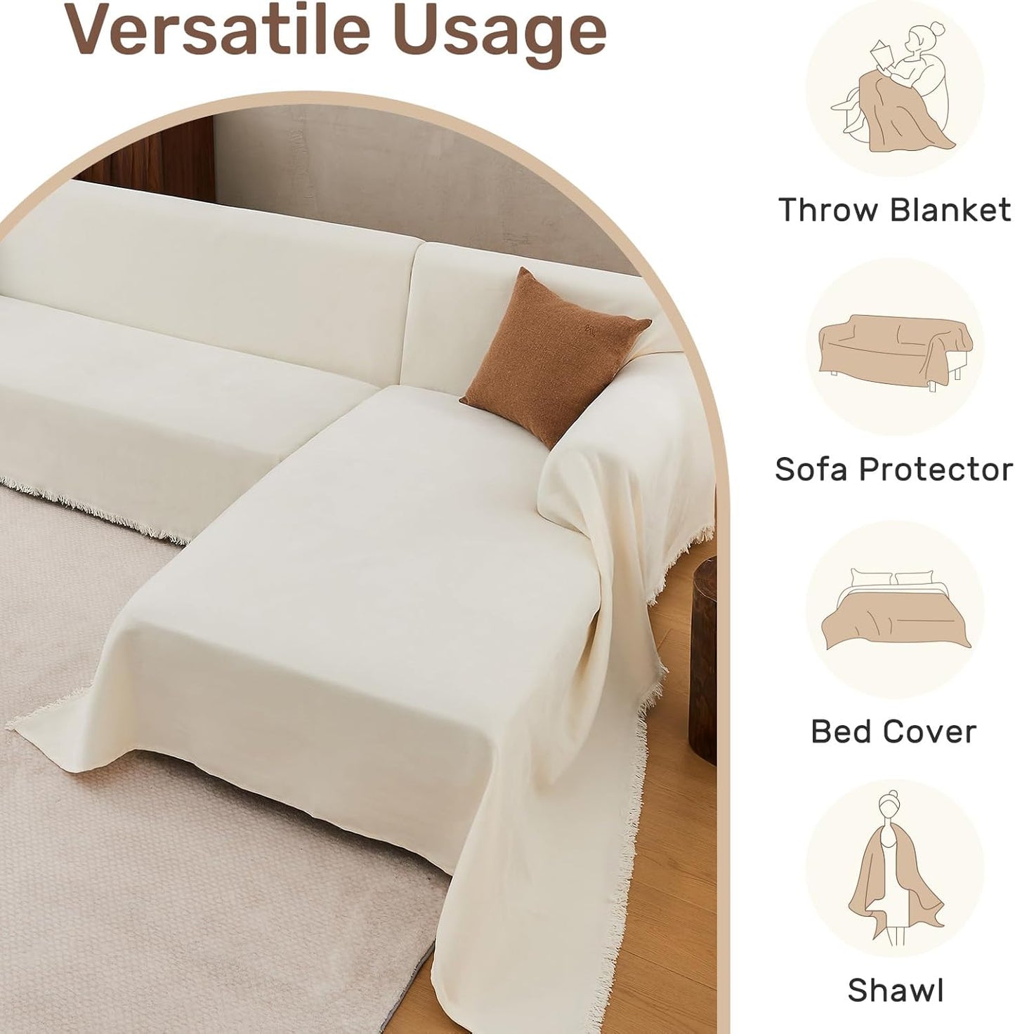 Sectional Couch Covers, 2 Pieces Washable L Shaped Couch Covers Sofa Blanket for Dogs Pet Friendly Sectional Sofa Slipcovers Furniture Covers,71"x 110"+ 71"x 118",(X-Large,Dark Gray)