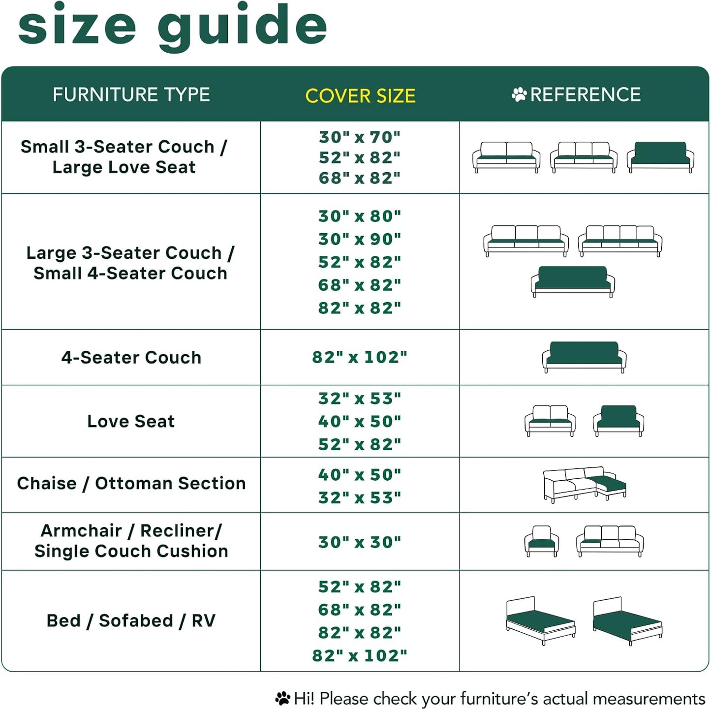 PAWFINITY Waterproof Couch Cover for Dogs, Pee Proof Pet Blanket, Paw Print Quilted, Pet Hair Resistant, Scratch-Resistant, Washable Furniture Protector for 2-3 Seat Sofa and Bed, 30x70 Inch, Grey
