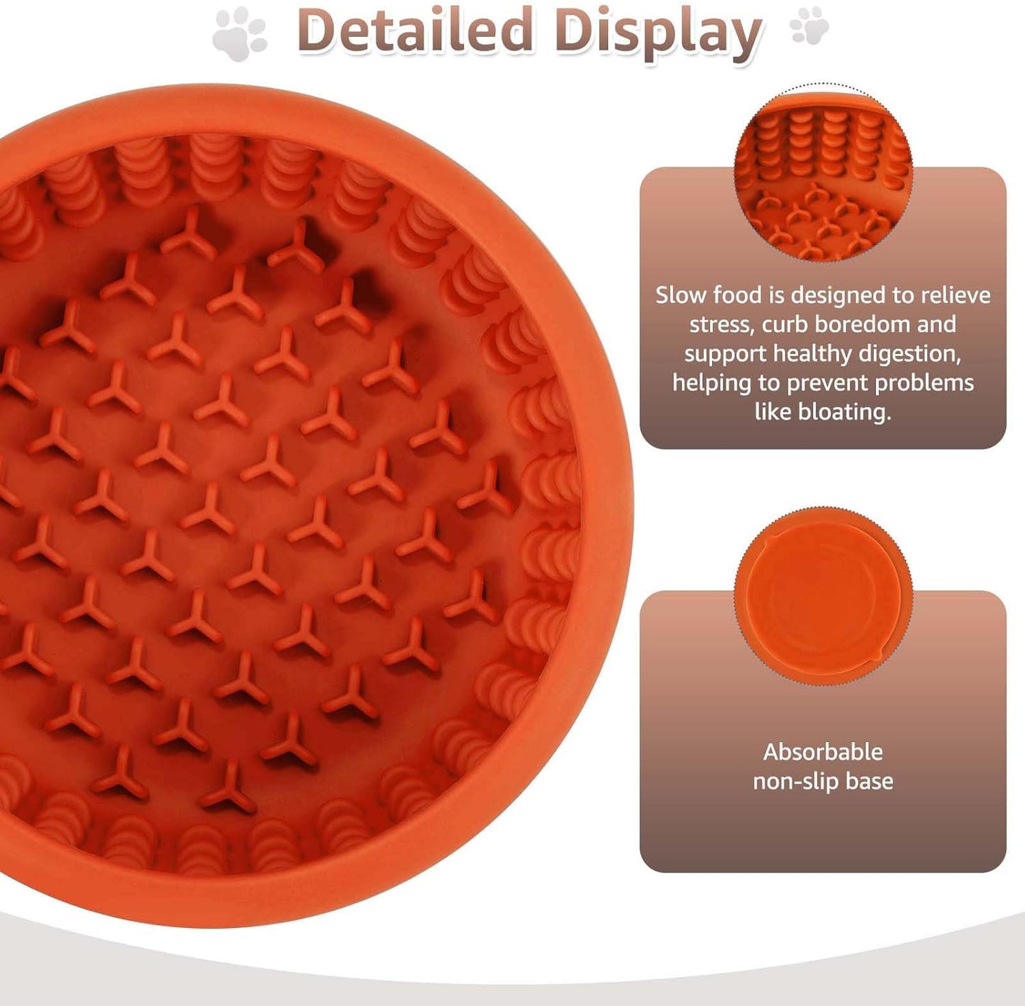 Dog Lick Bowl, ZOURYNUA Non-Slip Slow Feeder Dog Bowls, Enrichment Licking Mat for Distraction, Anxiety Relief Treat Dispenser Freezer, BPA Free Silicone & Dishwasher Safe (Pink, Small)