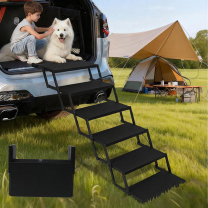 Dog Ramp for Car 71" X 17.6" Extra Long Folding Aluminum Pet Ramp for Large Dogs up to 250 LBS, Portable Waterproof Dog Ramps for SUV Truck Cars