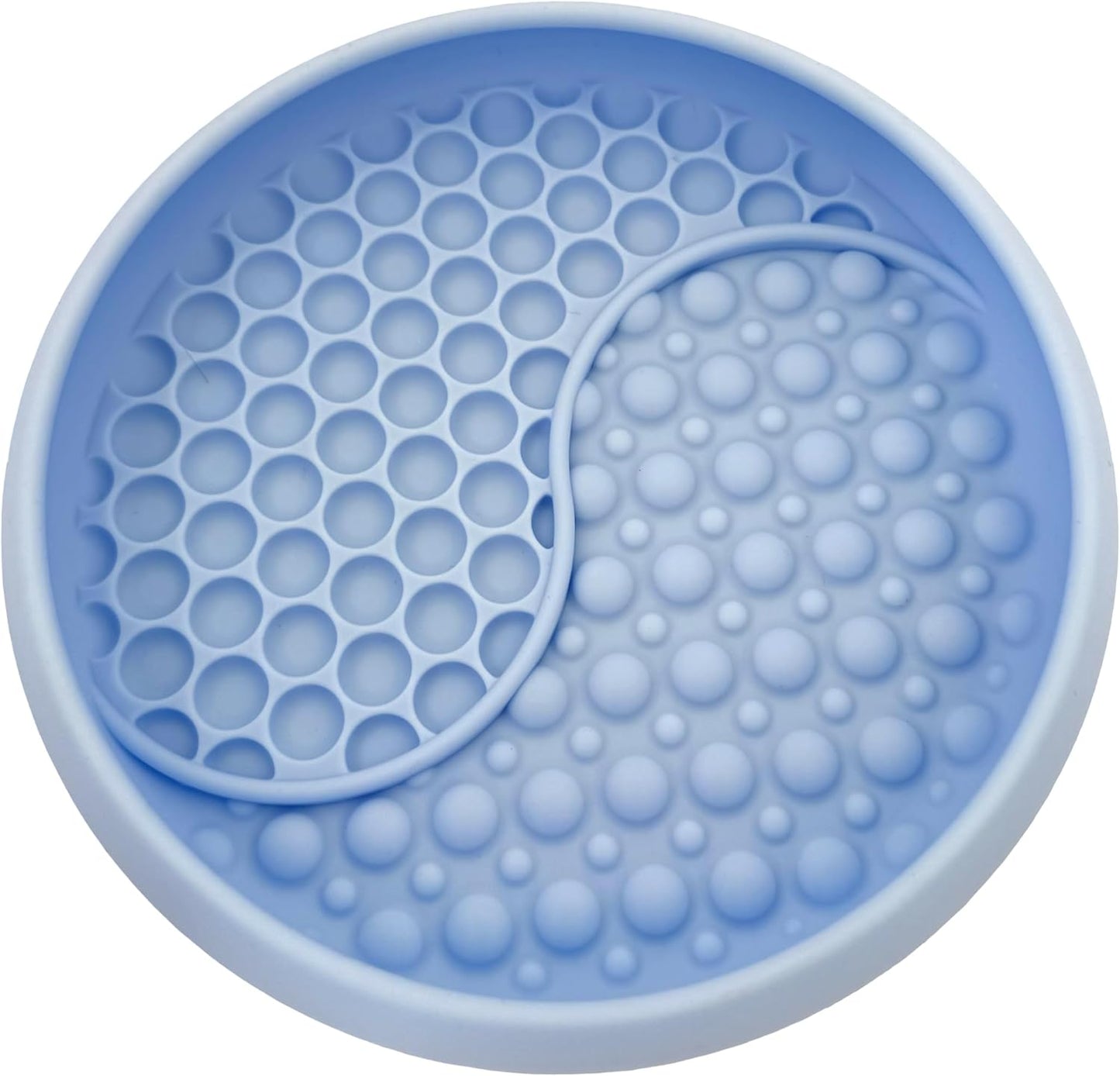 YAMI Dog Lick Bowl, Lick Mat for Dogs, Wet Food Cat Slow Feeder, Freeze Bowl, Enrichment & Puzzle Toy for Anxiety Relief, Food-Grade Silicone, Suction Cups, Dishwasher Fit, for All Breed (Light Gray)