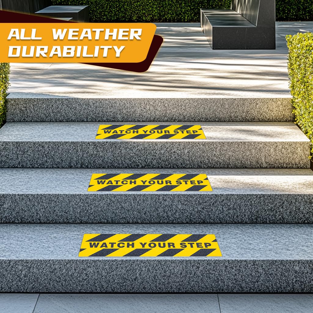 LifeGrip Stair Treads Non-Slip (15PCS), Anti Slip Transparent Stair Treads Tape for Indoor Wooden Step (4"X30"X15P-Treads)