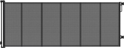 Reinforced 120" Extra Wide Retractable Baby Gates for Stairs, Mesh Saftey Gate for Pets, 10 Foot Retractable Dog Gate, No Drilling, One-Hand Operation, Retractable Gate for Indoor & Outdoor Use