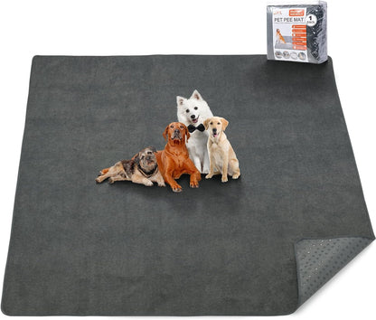 Dog Pee Pad Washable Extra Large, Instant Absorb Thicker Training Pads Non-Slip Pet Playpen Mat, Waterproof Reusable Floor Mat Ideal for Puppy Senior Dog Whelping Incontinence Housebreaking 65x48 Inch