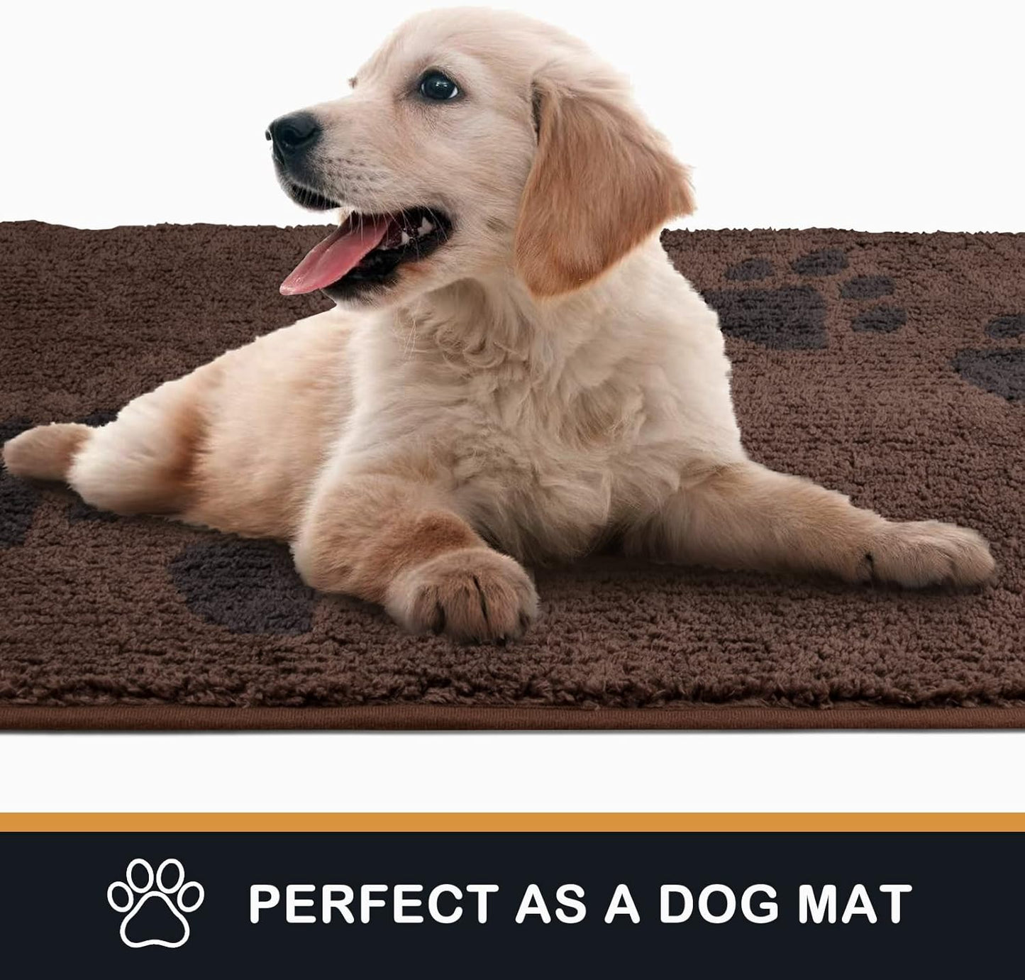 PURRUGS Dirt Trapping Door Mat 20" x 31.5", Non-Skid/Slip Machine Washable Microfiber Entrance Rug, Shoes Scraper, Dog Doormat, Super Absorbent Floor Mat for Muddy Wet Shoes and Paws, Grey