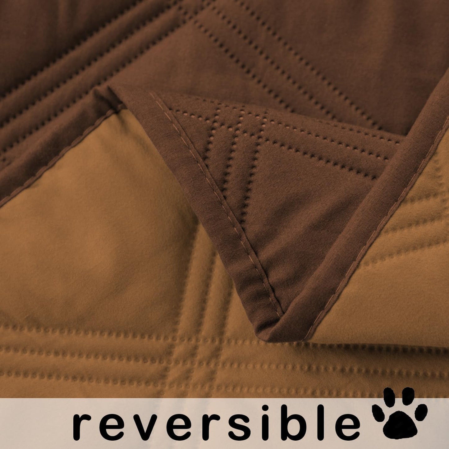 fuguitex Waterproof Dog Blanket, Pet Friendly Reversible Throw Essential for Small Dogs, Tear Resistant Leakproof Washable Couch Cushion Bed Protector Cover for Indoor Furniture（30"*70",Beige+Cream