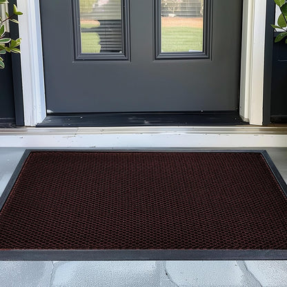Muddy Mat® Meshy Mat™ Door Mat Heavy-Duty Quick-Dry Floor Mat, Sand & Dirt Trapper for Indoor & Outdoor, Ideal for Entrance, Mudrooms,Patios & Garages,Low-Profile,Non-Slip,Washable– Black 17"x30"x0.4"