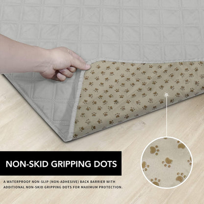 Easy-Going 100% Waterproof Dog Bed Cover, Non-Slip Pet Blanket for Furniture, Washable Couch Cover, Repleasement Sofa Cover (68x82 in,Gray)