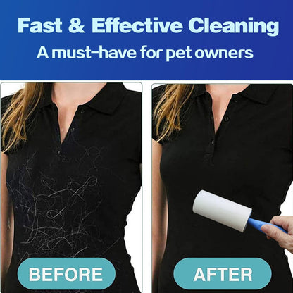 Lint Rollers for Pet Hair Extra Sticky, 600 Sheets Value Set Lint Roller with 2 Upgraded Handles, 6 Rollers Portable Pet Lint Remover for Clothes, Furniture, Carpet, Dog & Cat Hair Removal