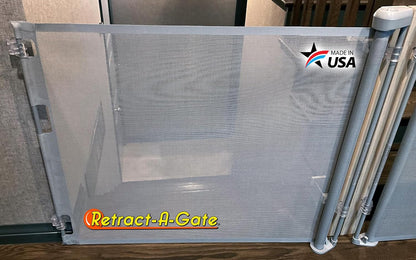 Retract-A-Gate 52 inch White: The Original and only Made in USA Retractable Baby, Dog, & Cat Gate