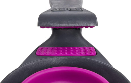Dexas Pets Collapsible KlipScoop Collapsible Dry Dog Food Scoop and Dog Food Bag Clip, 1 Cup Capacity, Pro Blue