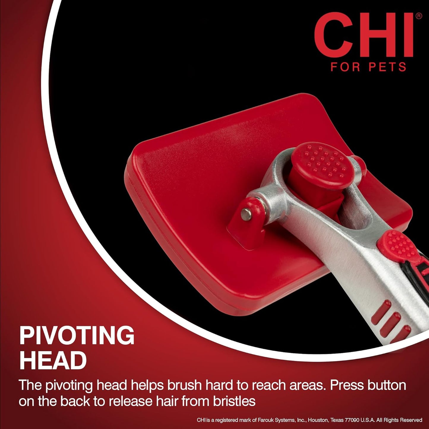 CHI for Dogs 2 in 1 Dematting and Deshedding Rake, Dual Head Dog Grooming Tool with Wide Tooth Dematting Rake and Fine Deshedding Rake, Detangler Comb for Thick Double and Long Dog Coat