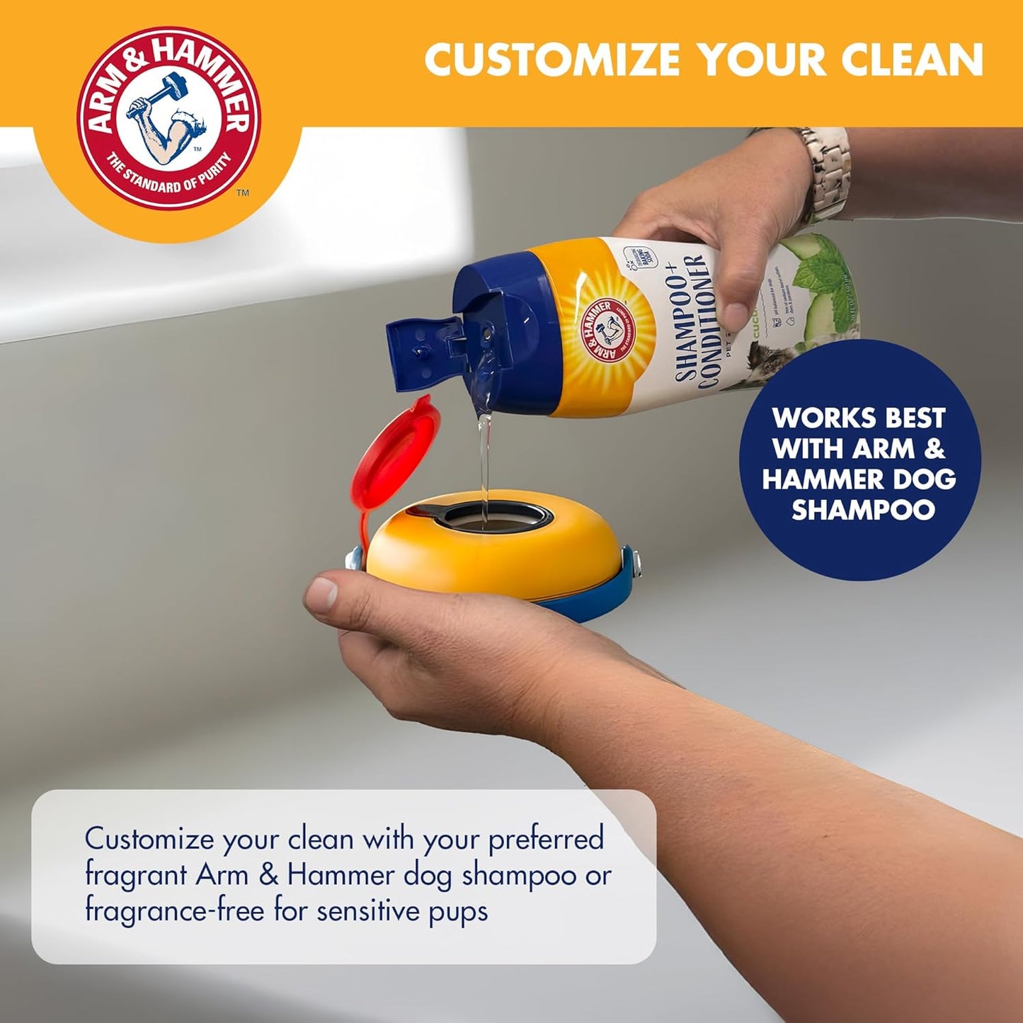 Arm & Hammer Deodorizing Dog Grooming Comb, Fragrance Transfer Technology with Baking Soda, Fine & Standard Teeth for Detangling & Flea Removal, Dematting Tool for Dogs, Sweet Apple & Rose Scent