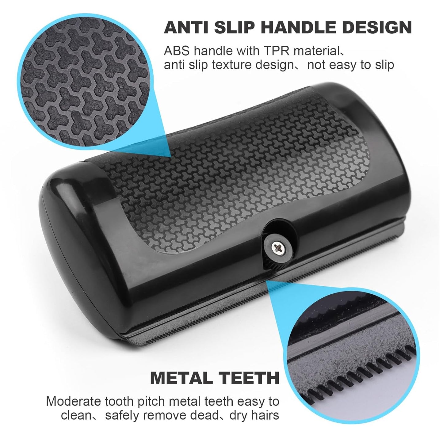 Deshedding Dog Brush for Shedding, Undercoat Grooming Tool for Dogs, Cats & Horses, Ergonomic Brush Painlessly Removes Pet Loose & Matted Hair, Reduces Shedding for Short, Medium & Long Hair Pets